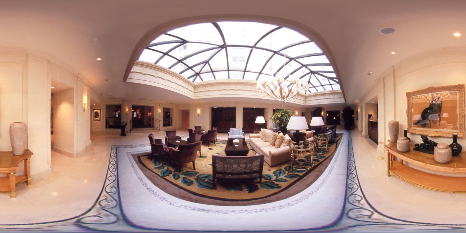 A full 360° view from the demo we built for Accor in May 2000, unrolled flat.