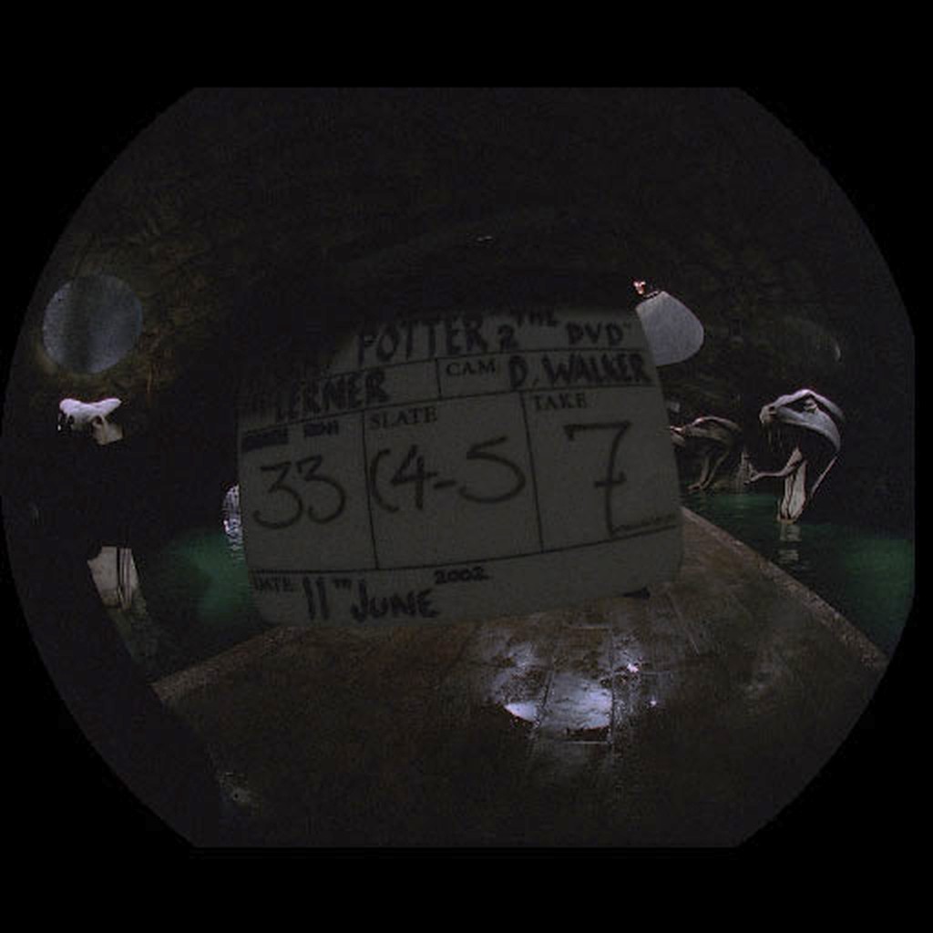 Frame 1: the slate, inside the fisheye circle.