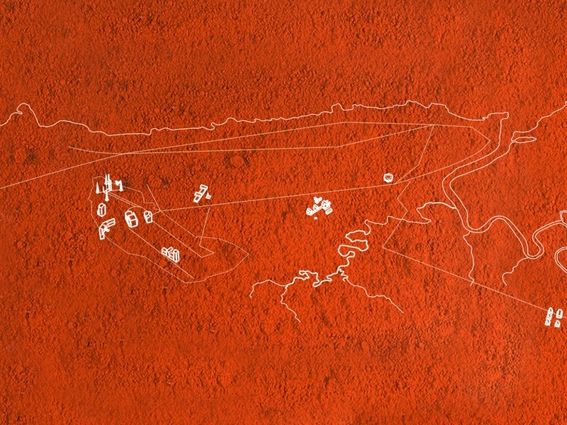 The base map, in the style of the opening animation.