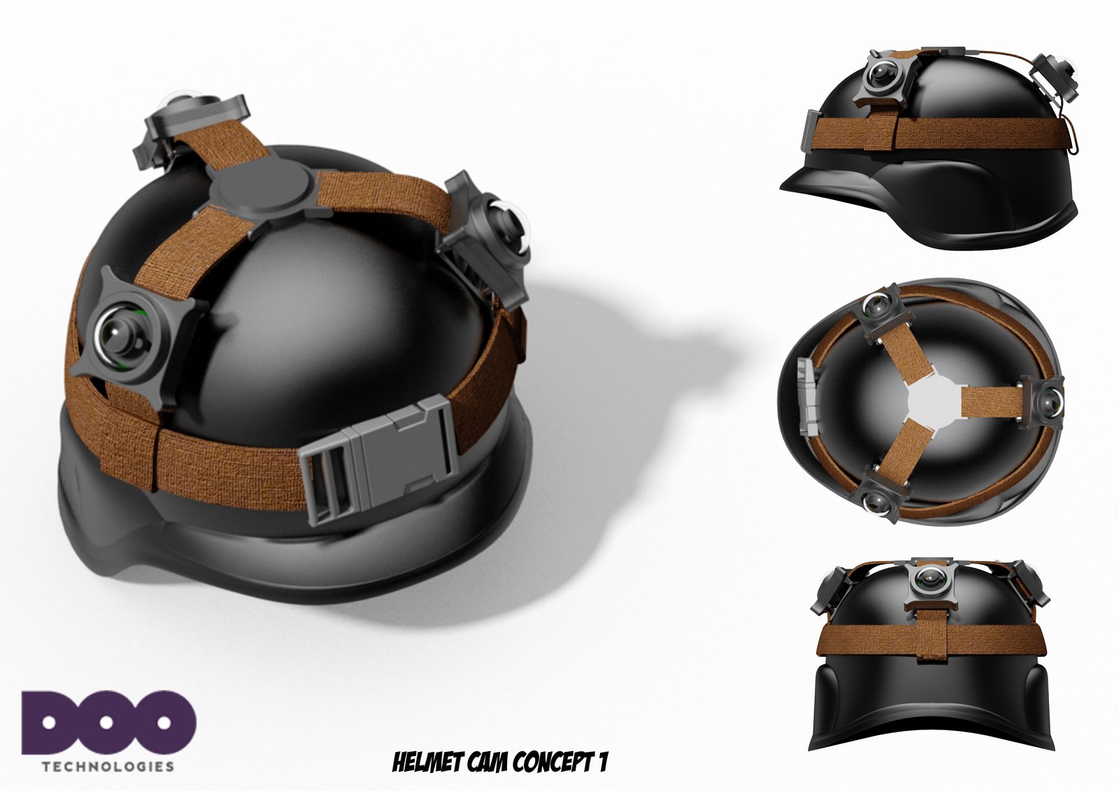 Helmet camera concept.