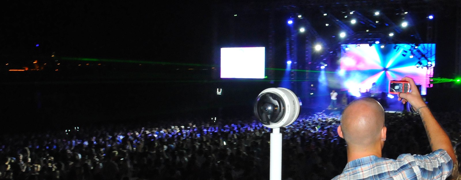 At a concert.